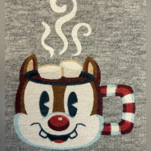 Disney Mickey Mouse Friends Holiday treats One-Piece Pajama hood ears adult XXL thumbnail 7
