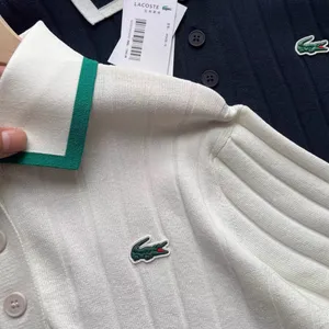 Lacoste White Polo Short Sleeved Polo Collar Golf Sweater 38 thumbnail 10