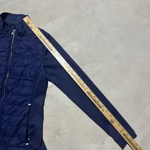 Peter Millar Women's Merge Hybrid Jacket SZ Small Navy Blue Workplace Logo Golf thumbnail 8