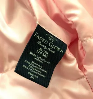 Faded Glory hot pink/pink reversible hooded puffer jacket, juniors size XL 14/16 thumbnail 13