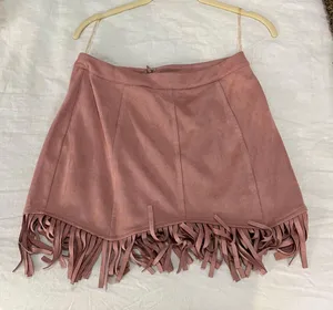 Pink Fringe Skirt and Jacket Set thumbnail 3