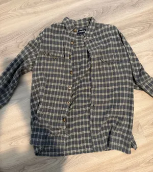 Oversized Flannel Gray Size L thumbnail 1