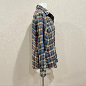 Woolrich Bluebell Plaid Flannel Button Down Shirt Size Medium thumbnail 8