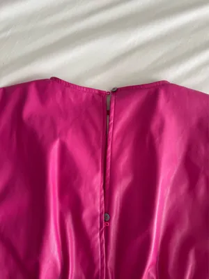 Pink Faux Leather Top thumbnail 3