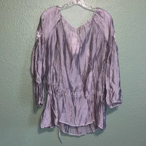 NEW Nick & Mo Anthropologie Elegant Floral embroidered boho top NWT thumbnail 4