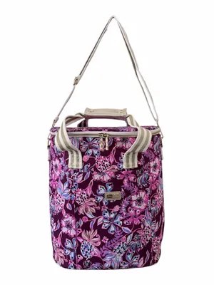Lilly Pulitzer Deluxe Wine Carrier Amarena Cherry Tropical With A Twist thumbnail 2