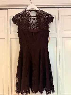 Nordstrom NWT Jack BB Dakota purple lace dress size 0 thumbnail 4