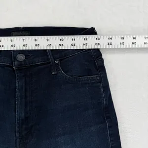 Mother Insider Crop Two Step Fray Jeans Hey Good‎ Lookin Dark Wash Step Hem 26 thumbnail 5