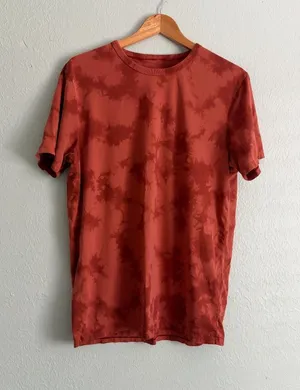 The Fundamental T-shirt in Rust Shibori Tie-Dye thumbnail 1