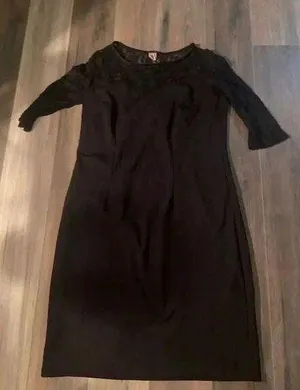 Lace body con dress Black Size 1X thumbnail 1