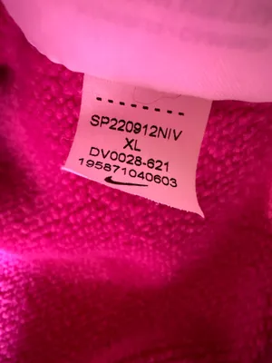 Nike Women’s Pink Hoodie Spellout Logo size XL thumbnail 3