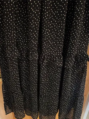 Loveriche Black & White Polka Dot Long Dress - Size M thumbnail 4