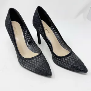 Nine West Tatiana Pointed Toe Heels – Size 9 Gray Silver Shimmer thumbnail 2