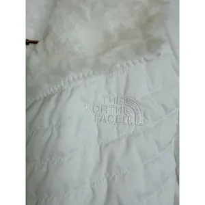 The North‎ Face Puffer Vest Womens M Mossbud Reversible White Insulated Fleece thumbnail 7