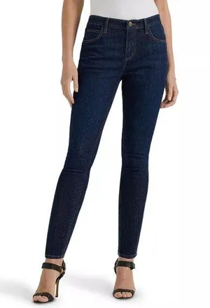 NWT Women's Lee® Legendary Mid-Rise Skinny Jeans Size 18 P thumbnail 1