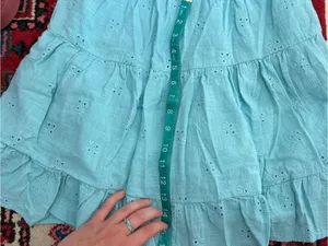 O'Neill Aqua Eyelet Tiered Strapless Sundress thumbnail 6