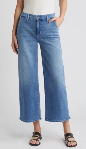 Le Jean Jude High Waist Wide Leg Trouser Jeans Denim Size 29 thumbnail 1