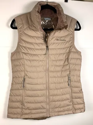 Columbia Omni Heat Womens M Puffer Vest Peach Insulated Reflective Winter thumbnail 5