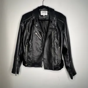 Kendall & Kylie Faux Leather Moto Jacket Size M thumbnail 4