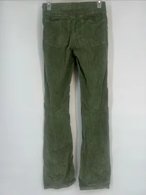 We the free  Green Corduroy flat front Pants thumbnail 7