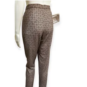 Designer G Brown Patterned Women's Pants Size L thumbnail 4