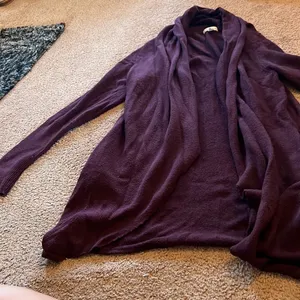 Leith purple open‎ front cardigan M thumbnail 4