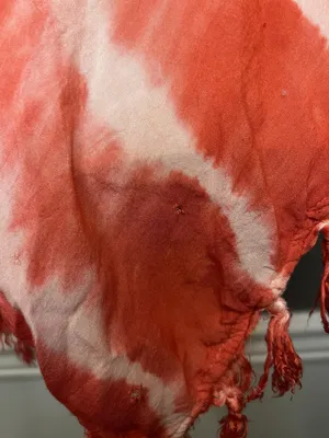 Mimi Shirt Womens Large Red White Tie Dye Cami Tassel Fringe Handkerchief Boho thumbnail 6