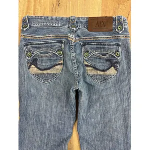Armani Exchange A|X Vintage Y2K Low Rise Bootcut Jeans Blue 0 Short Womens thumbnail 2