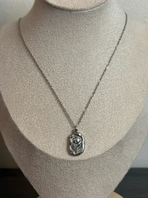 Handmade Silver Flower Necklace | Waterproof & Tarnish Resistant thumbnail 1