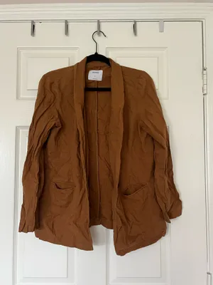 Old navy brown button blazer  thumbnail 2