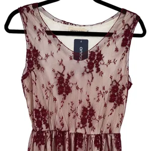 NWT Anna‎ Kaci Sleeveless Floral Lace Midi Dress Size Medium Whimsigoth Witchy thumbnail 6