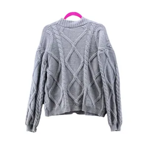Taylor Swift The Tortured Poets Department TTPD Grey Cable Knit Cardigan MD/LG thumbnail 2