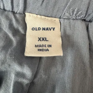 Old Navy XXL Blue Embroidered Tiered Mini Skirt Cotton Rayon Tie Waist Boho Chic thumbnail 6