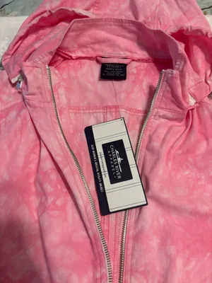 Charles River Apparel Pink Tie Dye Jacket thumbnail 4