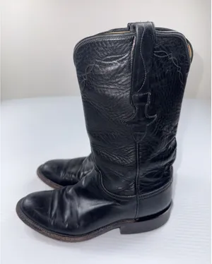 Lucchese Women 5B Classics Roper Black Boots L5512RR L4002 57943 Made In USA thumbnail 1