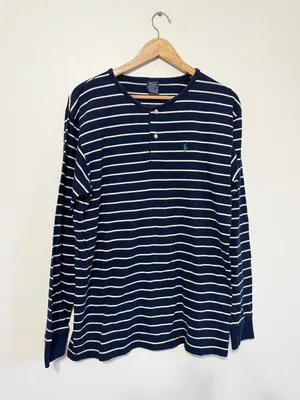 Ralph Lauren Striped Vintage Relaxed Oversized Fit Size Medium Womens Vtg 90s thumbnail 2