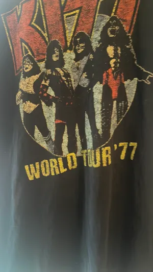 Kiss Concert shirt World tour 77 thumbnail 2