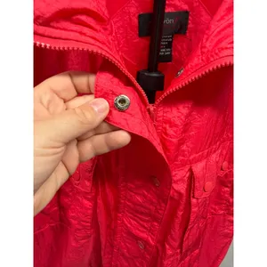 Vintage 80'S Lavon‎ Sport Women's Medium Neon Pink Retro Nylon Ski Vest Jacket thumbnail 5