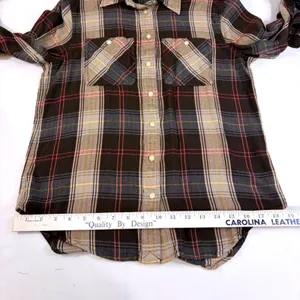Ralph‎ Lauren Plaid Western Cowgirl Rodeo Shirt Brown Pink XS Roll Tab Sleeve thumbnail 7