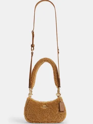Authentic Coach 1941 Tan Sherpa Shoulder /crossbody Bag with 2 straps thumbnail 5