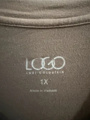 LOGO by Lori Goldstein 1X Colorblock Tunic Top with Pockets thumbnail 3