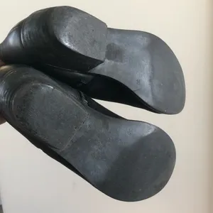 Dune‎ London Penelope Black Leather Ankle Bootie 39/8 thumbnail 6