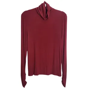 Fabletics Cranberry Red Turtleneck Size Large NWT thumbnail 2