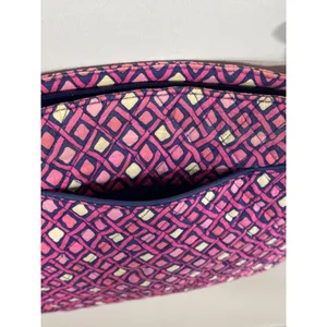 Vera Bradley Katalina Crossbody Bag Pink Blue Diamond Pattern‎ Quilted Boho Chic thumbnail 7