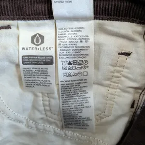 Levis Premium Middy Ankle Bootcut Corduroy‎ Pants Brown A5563-0004 Womens 28x29 thumbnail 5