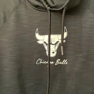 Chicago Bulls black sweater cowl neck comfortable sweater sports athletic thumbnail 2