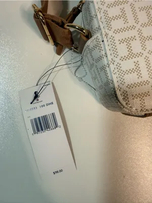 Tommy Hilfiger White Monogram Crossbody with Tricolor Stripe thumbnail 6