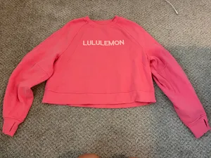 Lululemon Cropped Sweatshirt Pink Size M thumbnail 2