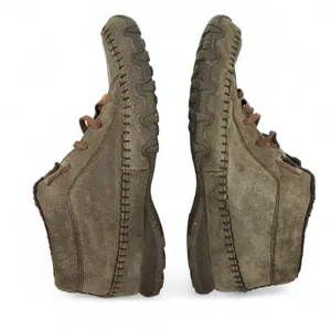 Skechers Shoes Womens 10‎ Relaxed Fit Brown Leather Faux Fur Bikers Totem Pole thumbnail 7