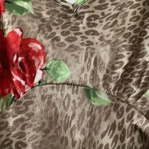 Cheetah Maxi‎ Dress Small Y2K 2000s Feminine Bratzcore Romantic Glam Summer thumbnail 4